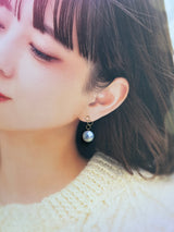 奄美の輝き®×虹珠　マベ真珠  12mm K18イエローゴールドピアス2473