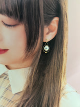 奄美の輝き®×桜珠　マベ真珠 11mm K18イエローゴールドピアス622