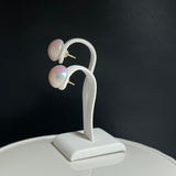 奄美の輝き®×桜珠　マベ真珠 13mm K18イエローゴールドピアス1873