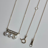 Na･chura　無核真珠 4mm K18イエローゴールドペンダント1686