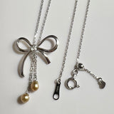 Na･chura　無核真珠 3mm K18ホワイトゴールドペンダント1270