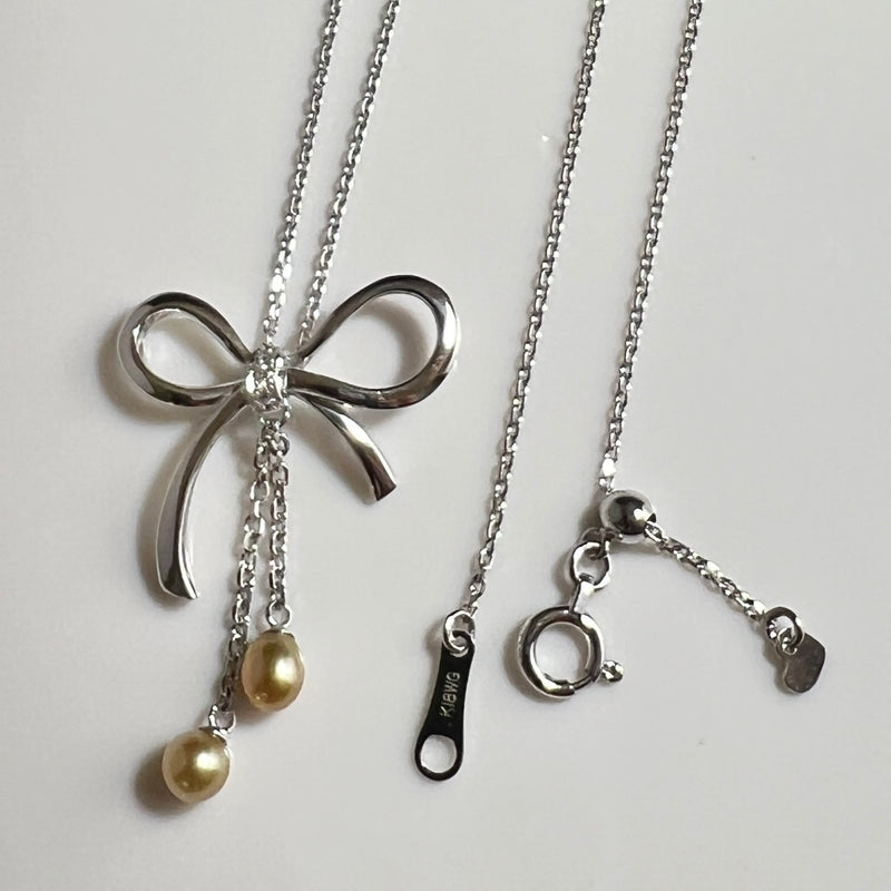 Na･chura　無核真珠 3mm K18ホワイトゴールドペンダント1270