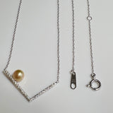 Na･chura　無核真珠 4mm K18ホワイトゴールドペンダント2344