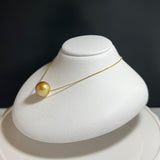 Amami gold®×Sunshine Gold　白蝶真珠10mm  K18イエローゴールドペンダント584