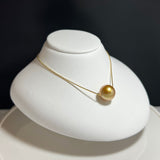 Amami gold®×Sunshine Gold　白蝶真珠10mm  K18イエローゴールドペンダント584