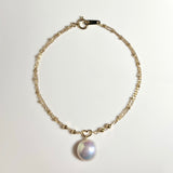奄美の輝き®×桜珠　マベ真珠  10mm K18イエローゴールドブレスレット441