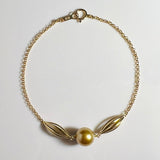 Amami gold®×Sunshine Gold　白蝶真珠8mm  K18イエローゴールドブレスレット1851