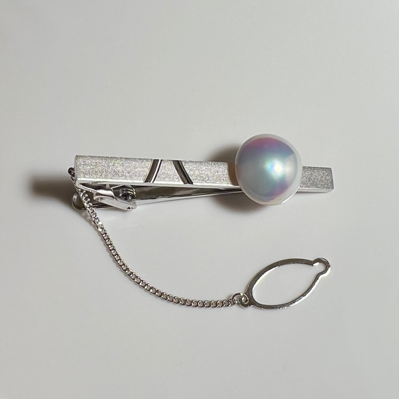 奄美の輝き®×桜珠　マベ真珠 13mmシルバータイホルダー77