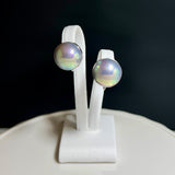 奄美の輝き®×虹珠　マベ真珠  12mm Pt900巻イヤリング2208