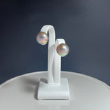 奄美の輝き®×虹珠　マベ真珠  11mm K18イエローゴールドピアス13