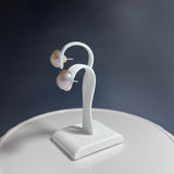 奄美の輝き®×虹珠　マベ真珠  11mm K18イエローゴールドピアス13