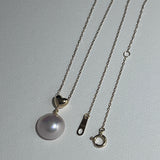 奄美の輝き®×桜珠　マベ真珠 9mmK18イエローゴールドペンダント508