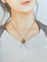 奄美の輝き®×虹珠　マベ真珠 11mm K18ホワイトゴールドペンダント445