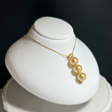 Amami gold®×Sunshine Gold　白蝶真珠7mm  K18イエローゴールドペンダント803