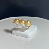 Amami gold®×Sunshine Gold　白蝶真珠7mm  K18イエローゴールドリング618