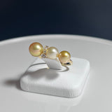 Amami gold®×Sunshine Gold　白蝶真珠6mm  K18イエローゴールドリング724