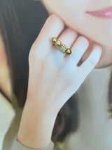 Amami gold®×Sunshine Gold　白蝶真珠7mm  K18イエローゴールドリング1523