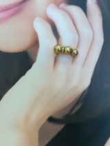 Amami gold®×Sunshine Gold　白蝶真珠9-7mm  K18イエローゴールドリング1522