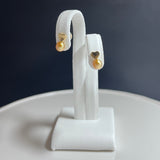 Na･chura　無核真珠4mm K18イエローゴールドピアス143