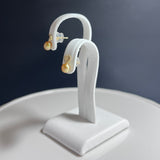 Na･chura　無核真珠4mm K18イエローゴールドピアス143