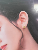 Na･chura　無核真珠4mm K18イエローゴールドピアス143