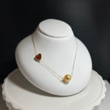 Amami gold®×Sunshine Gold　白蝶真珠7mm  K18イエローゴールドペンダント159