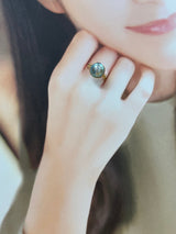 奄美の輝き®×虹珠　マベ真珠 11ｍｍ K18イエローゴールド巻リング850