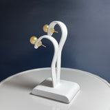 Amami gold®×Sunshine Gold　白蝶真珠7mm  K18イエローゴールドピアス100