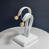 Amami gold®×Sunshine Gold　白蝶真珠6mm  K18イエローゴールドピアス1576