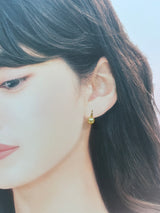 Amami gold®×Sunshine Gold　白蝶真珠6mm  K18イエローゴールドピアス1576