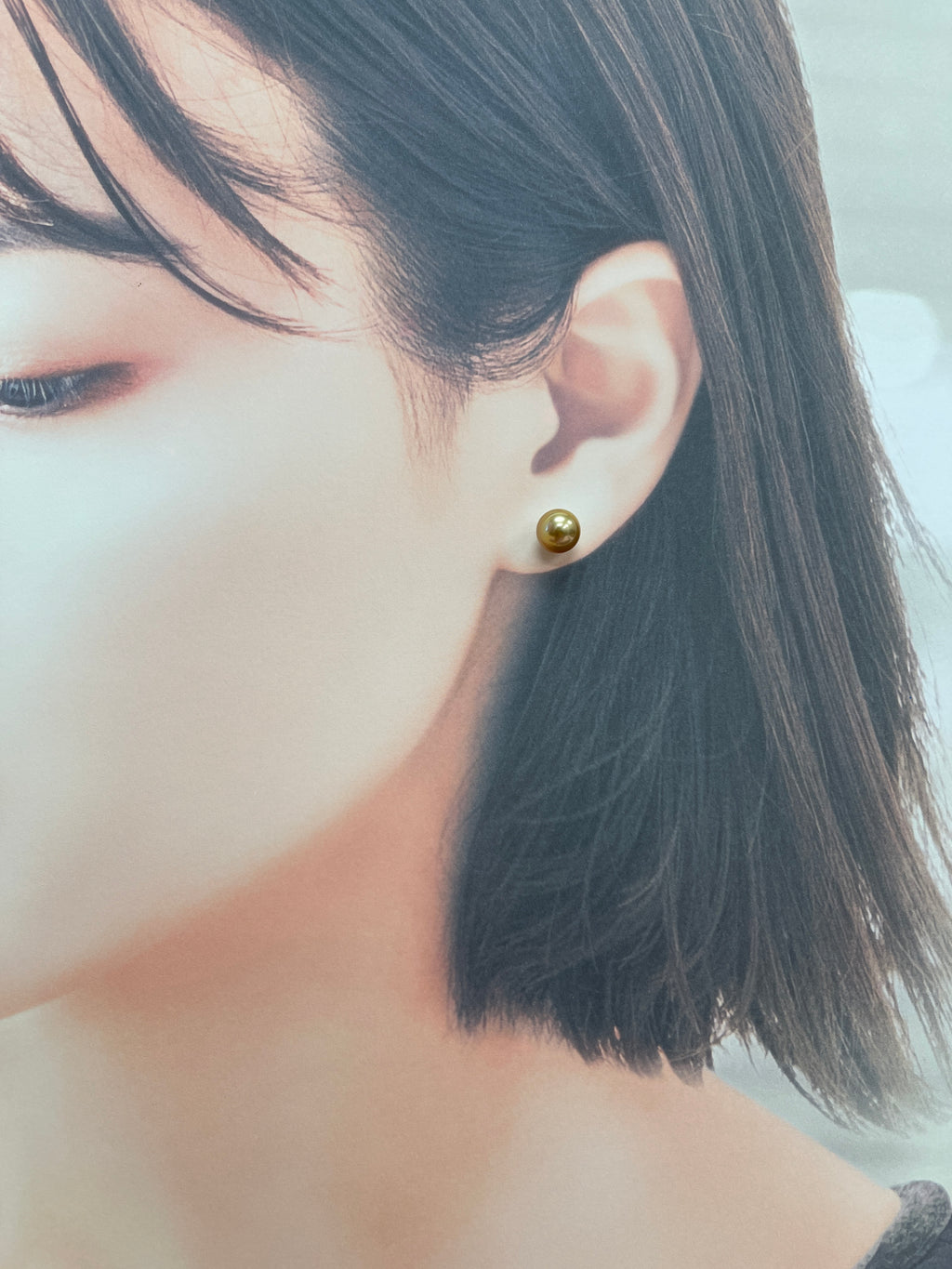 美品☆ミルフローラ K18ゴールデンパールピアス　AMAMI GOLD K18 イエローゴールド 丸玉 ピアス（3mm） – Milluflora | ミル